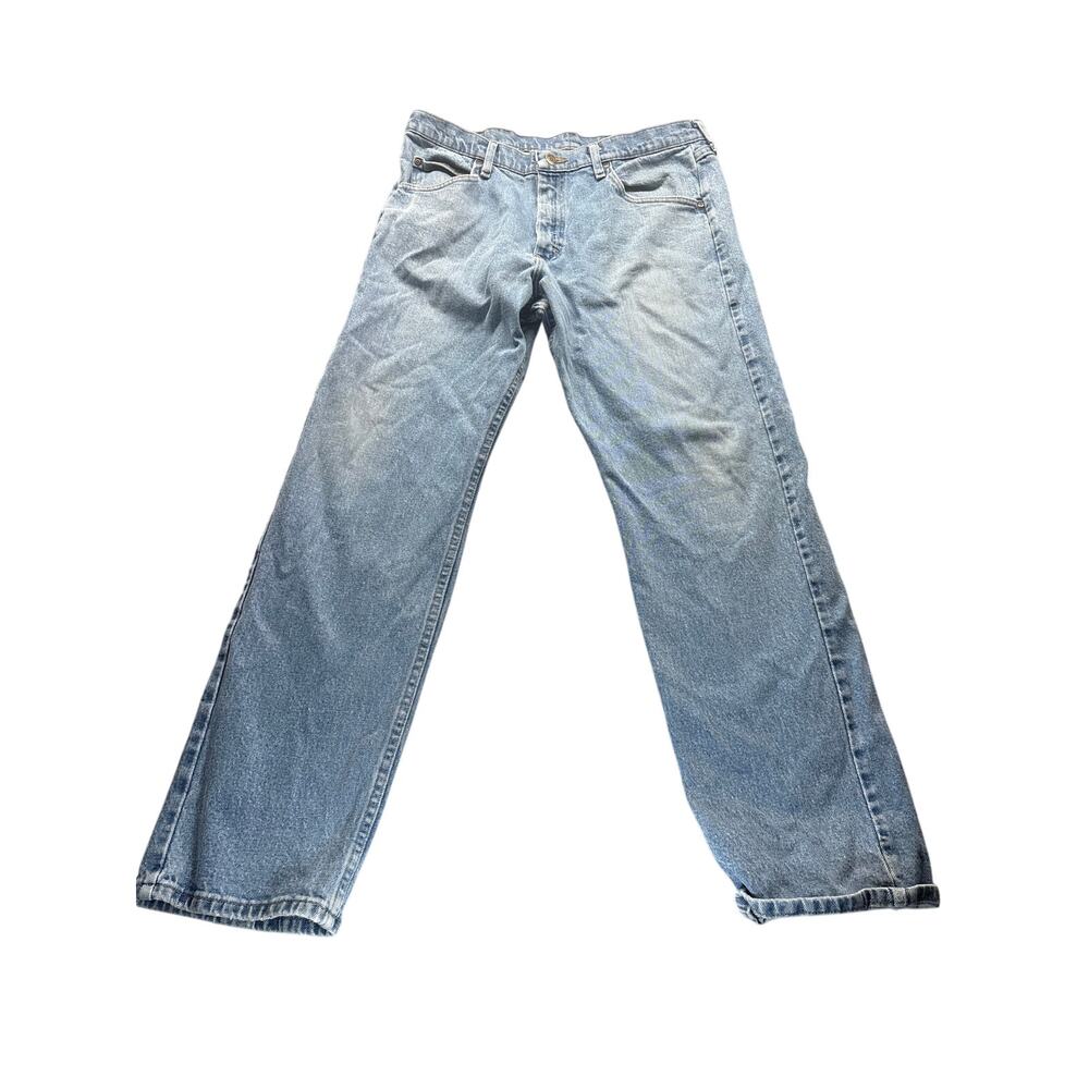 Wrangler Rugged Wear Men’s Jeans 34x32 Light Wash Relaxed Straight Denim